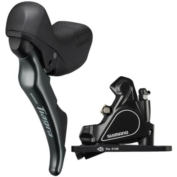 Shimano Tiagra DISC Brake Set VR 1000mm R-4720DLF6SC100A Flat Mount mit BR-R4770  Schwarz 1000 mm