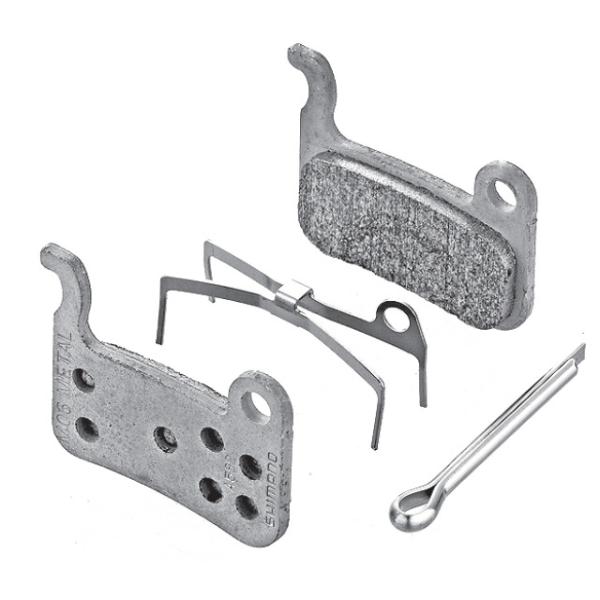 Shimano XTR/XT/Saint/LX/Deore Disc Bremsbelag Metall M06-MX BP-M06MX Paar  Silber