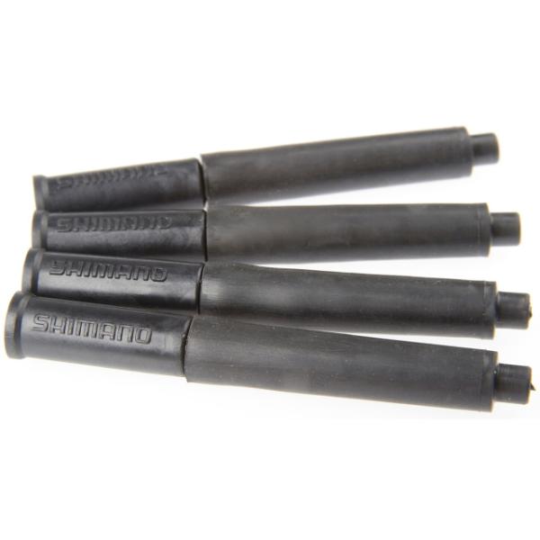 Shimano Dichtungs-Set f&uuml;r Schaltkabel Sack &agrave; 4 St&uuml;ck Y-6AM 98080 Nasen-Endkappe & Gummi  Schwarz