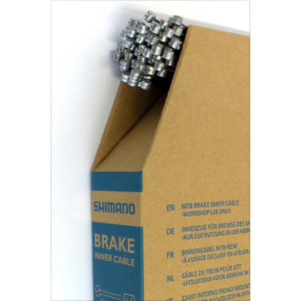 Shimano MTB Bremsz&uuml;ge INOX 16mm Y-800 98551 Karton &agrave; 100Z&uuml;ge  Silber 2050 mm