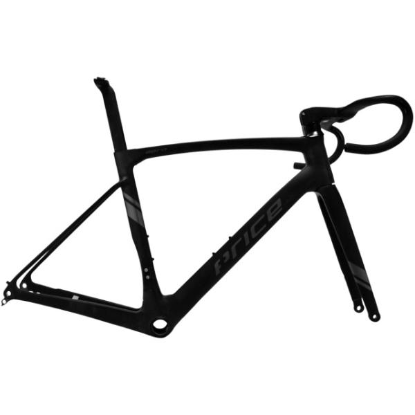 Price Road Aero Monocoque Rahmen XL/577mm lang Mod24 UD Carbon schwarz/grau  Schwarz Grau 58 cm