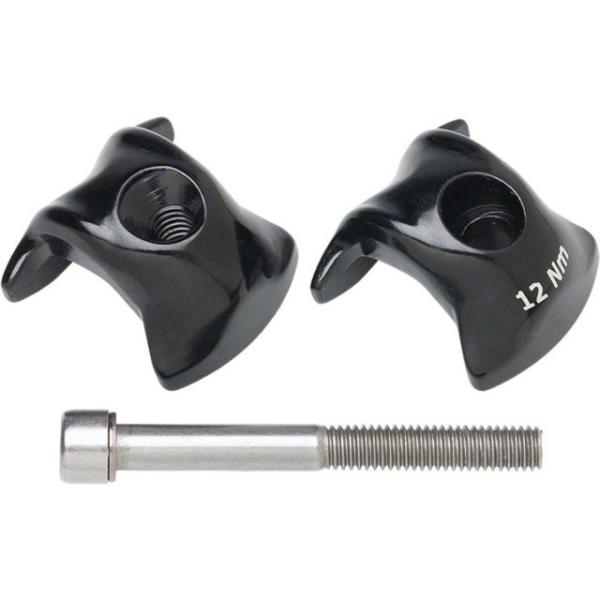 Ritchey Single Bolt Adapter f&uuml;r Sattelst&uuml;tze Alu f&uuml;r Carbon Rails 7x9.6mm Selle Italia/f  Schwarz, Silber