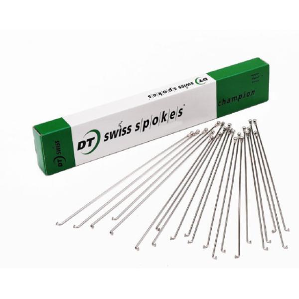 DT Swiss Speichen Champion 294mm silber 2.0mm ohne Nippel Karton &agrave; 100 Stk.  Silber 294 mm