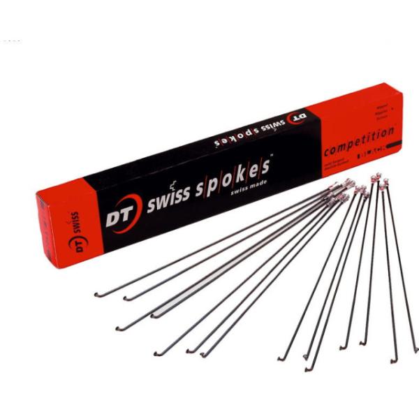 DT Swiss Speichen Competition 264mm schwarz 2.0/1.8mm ohne Nippel Karton &agrave; 100 Stk.  Schwarz 264 mm