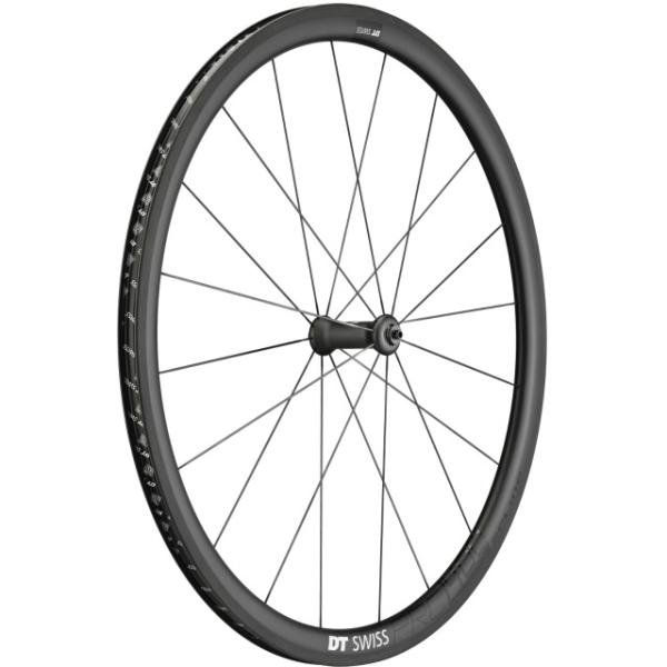 DT Swiss PRC 1400 Spline 35 Vorderrad Mod 21 Carbon RB QR 5x100mm 18mm  Black 28 Zoll, 5 mm x 100 mm