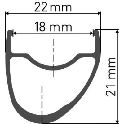 DT Swiss PR 1400 Dicut 21 Disc Hinterrad Mod 21 Ratchet 36 SL CL 12x142mm 18mm HG 11/12S  Black 28 Zoll, 12 mm x 142 mm Produktbild 1