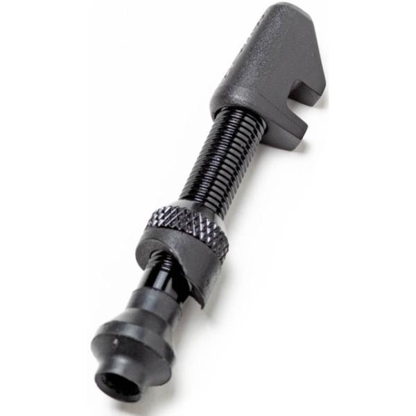 DT Swiss Tubeless Ventil Alu asymetrisch 42mm 1 Stk. schwarz  Schwarz 42 mm