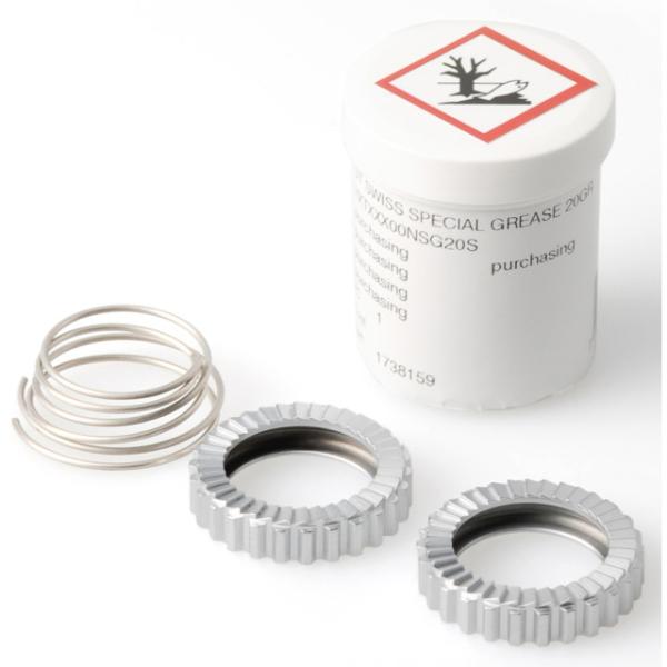 DT Swiss Zahnscheiben Kit Ratchet SL 36T 2 Stk. inkl. Feder und Fett  Silber