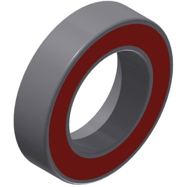 DT Swiss Kugellager 1728 (&Oslash; 17x28x7mm) Standard  Silber, Rot 17 mm x 28 mm x 7 mm