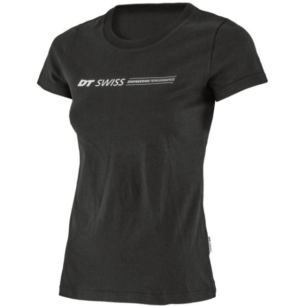 DT Swiss T-Shirt Engineering Performance S Lady Baumwolle schwarz Damen Schwarz S