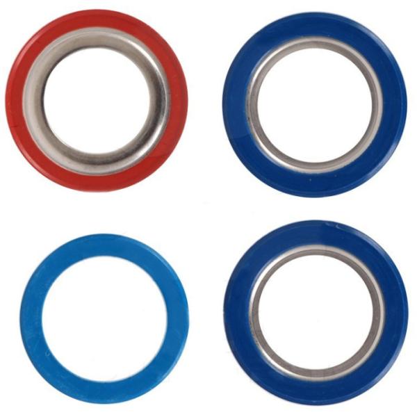 Fulcrum Protektor Kit DRP  VR und HR KIT-DRPIB f&uuml;r Rillenkugellager  Silber Blau Rot