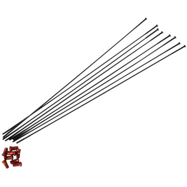 Fulcrum Speichen Red Metal XRP 650B RM7-DS03 272.5 mm Hinterrad links 8 St&uuml;ck  Schwarz 272.5 mm