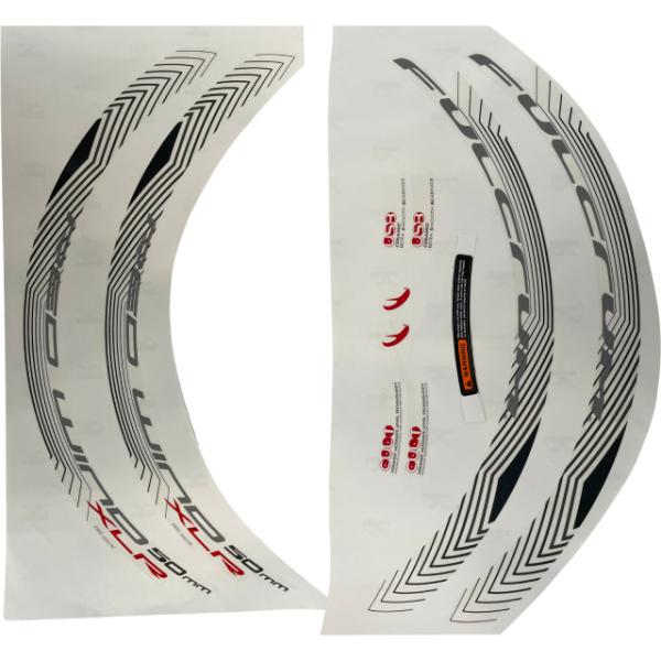 Fulcrum Klebersatz VR/HR Red Wind XLR H50 Dark RWX-LAB13DK  Schwarz