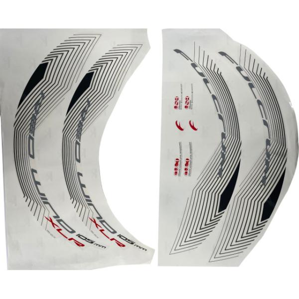 Fulcrum Klebersatz VR/HR Red Wind XLR H105 Dark RWX-LAB13105DK  Schwarz