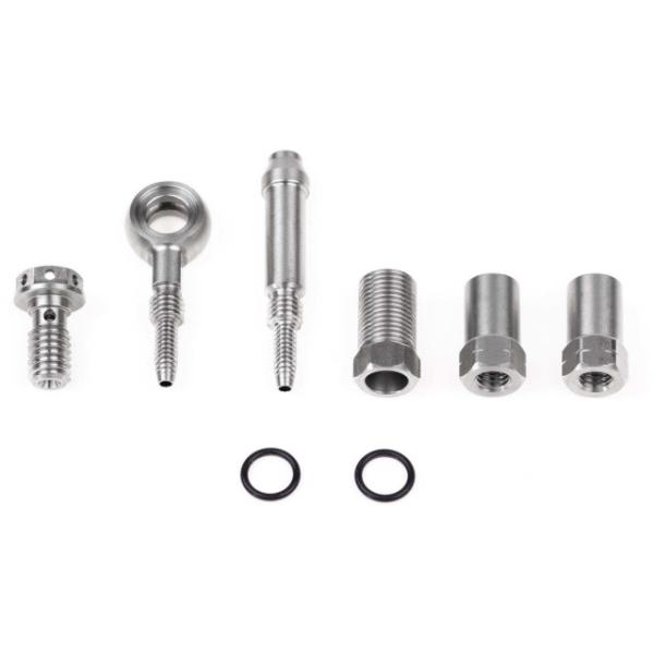 Trickstuff Goodridge Leitungsanschlussset F&uuml;r 6mm Goodridge-Leitung silber  Silber