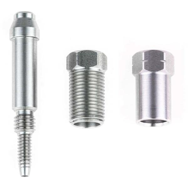 Trickstuff Goodridge Leitungsanschluss M8x075 gerade drehbar F&uuml;r 6mm Goodridge-Leitung silb  Silber