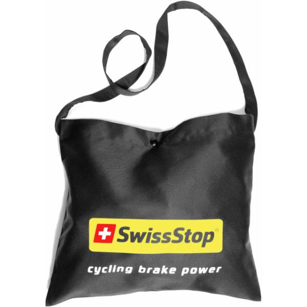 SwissStop Musette SwissStop Baumwolle/35x30cm/schwarz  Schwarz Gelb