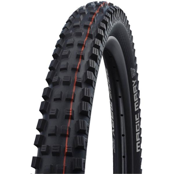 Schwalbe Magic Mary Evo SuperGravity HS447 TLE 29x2.40 62-622 Falt SnakeSkin ADDIX Soft E  Schwarz 29 Zoll x 2.40 Zoll, 62-622
