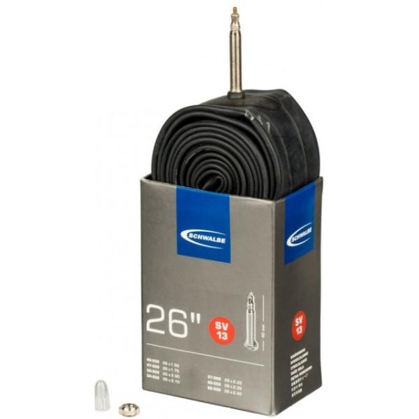 Schwalbe Schlauch MTB Presta SV13 26x1.50-2.50 40/62-559 Ventil 40mm  Schwarz 26 1,5 &ndash; 2,5 x 1,5 &ndash; 2,5 Zoll