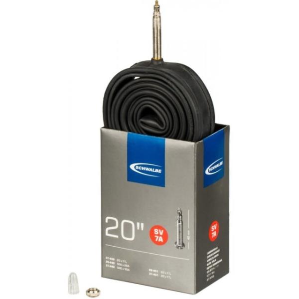 Schwalbe Schlauch BMX Presta SV7A 20x1 1/8-1 3/8 28/37-438/451 Ventil 40mm  Schwarz 20 1,125 &ndash; 1,375 x 1,125 &ndash; 1,375 Zoll