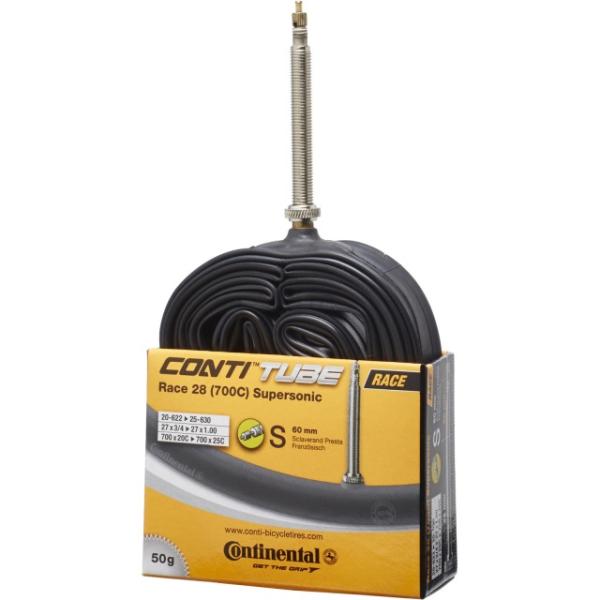 Continental Schlauch Road Race Supersonic 28 700x20-25C 20/25-622/630 Ventil 60mm  Black 28 20 &ndash; 25 x 20 &ndash; 25 mm