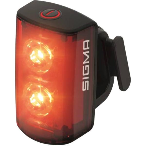 Sigma R&uuml;cklicht Buster 80 RL inkl. USB-C Ladekabel Clip Halterung schwarz  Schwarz  80 Lumen