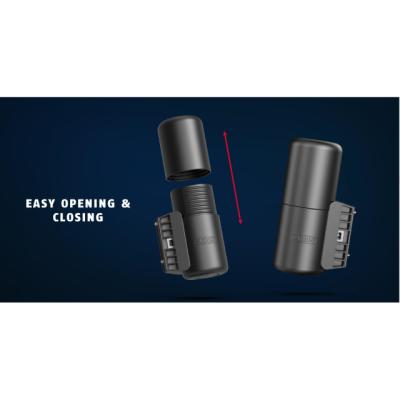 Abus Quick Store Aufbewahrungsbox schwarz, 80x195-225mm, Befestigung am Flaschenhalte  Schwarz Produktbild 1