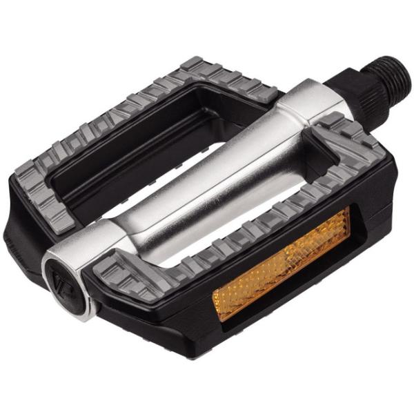 VP Pedal Alu Trekking mit Reflektor VP-617 111 x 80 mm  Schwarz