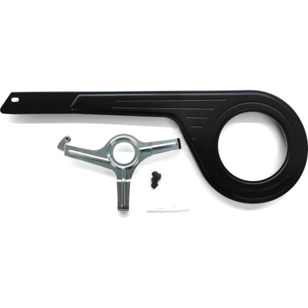 R&auml;tzer Seitenschutzblech schwarz Aluminium f&uuml;r 28" City Express XL/503mm bis 52Z  Schwarz 28 Zoll