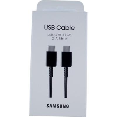 Samsung Ladekabel USB-C zu USB-C  3A 1.8m Schwarz  Schwarz Produktbild 1