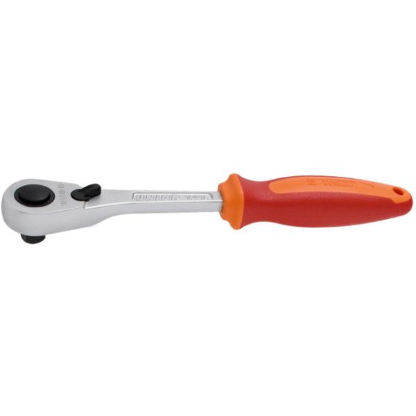 Unior Umschaltratsche 1/4 verriegelbar  Rot, Orange, Silber