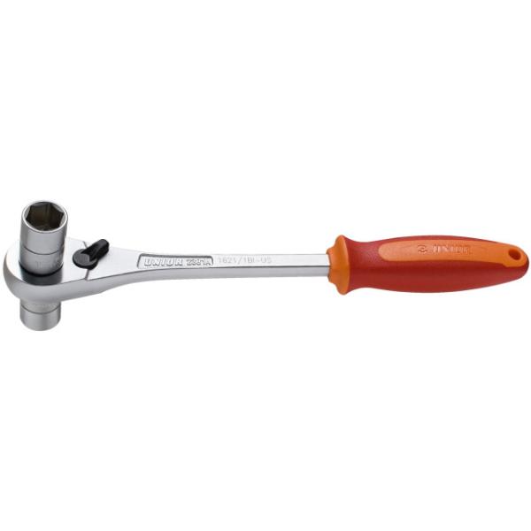 Unior Kurbelratsche 3/8 14/15  Orange, Silber, Rot 260 mm