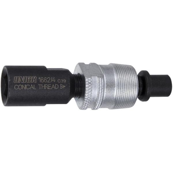 Unior Kurbelabzieher f&uuml;r Konusgewinde 19mm  Schwarz, Silber 65.5 mm