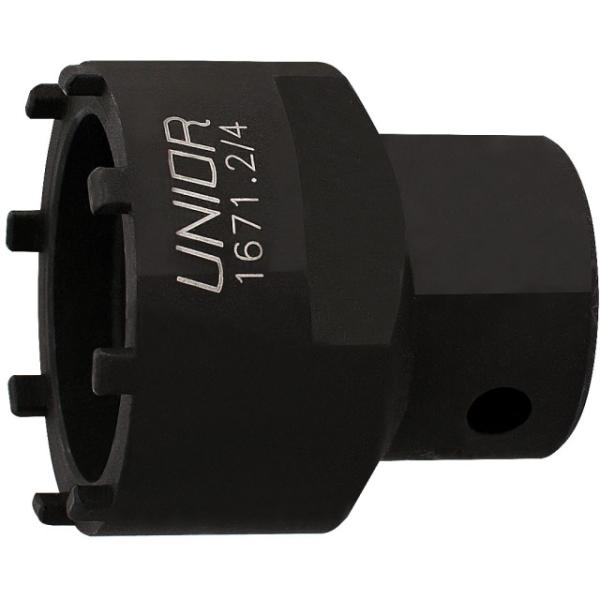 Unior Steckschl&uuml;ssel f&uuml;r Bosch Gen 3&4/Brose/Yamaha PW-X/Truvativ/ISIS  Schwarz 46 mm