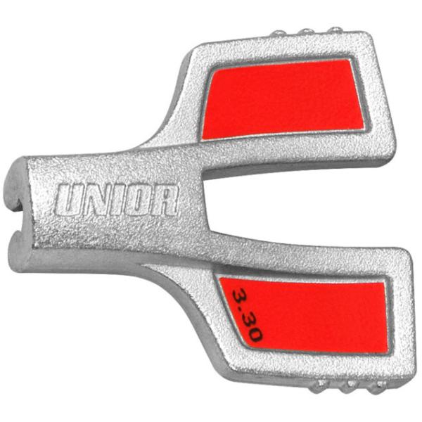 Unior Speichenschl&uuml;ssel Zink 3.3mm  Silber, Rot