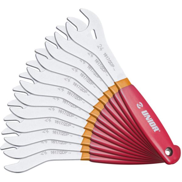 Unior Konusschl&uuml;ssel Set 12 tlg.  Orange, Silber, Rot