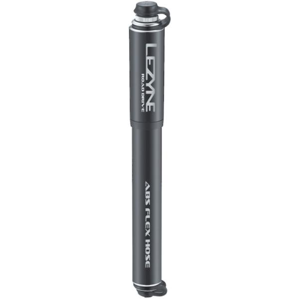 Lezyne Handpumpe Road Drive ABS S Black 11 Bar, ABS Flex Hose, Presta Only  Black S