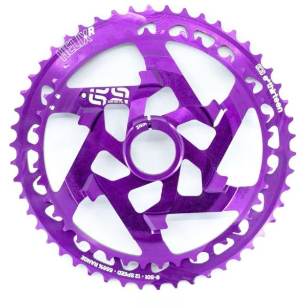 Ethirteen Ritzelpaket Helix Race Cluster 12-fach 42-50Z Alu Ritzel violette  Eggplant 42-50 Z&auml;hne