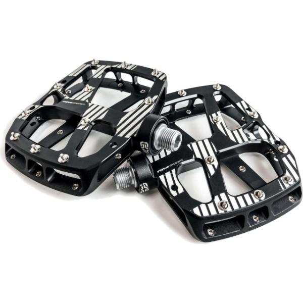 Ethirteen Pedal Plus Flat Alu 22 Pins schwarz  Schwarz