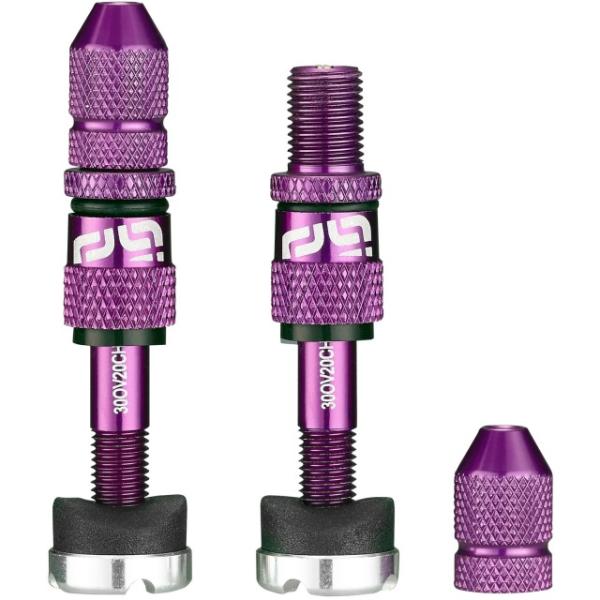 Ethirteen Tubelessventil Schrader Quickfill Gen2 Alu 2 Stk. 23-31mm violett  Eggplant 23-31 mm