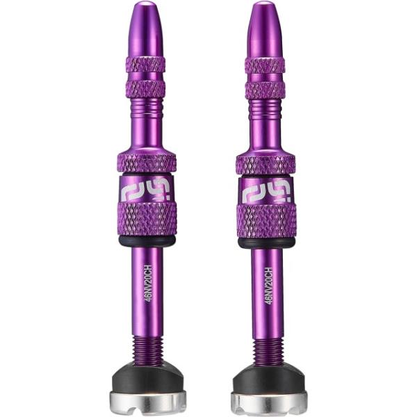 Ethirteen Tubelessventil Quickfill Gen2 Alu 2 Stk. 16-24mm violett  Eggplant 16-24 mm