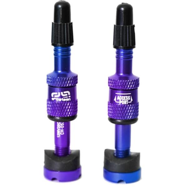 Ethirteen Tubelessventil Quickfill Gen2 Alu 2 Stk. 23-31mm blau  Intergalactic 23-31 mm