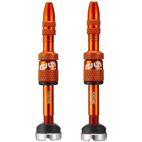 Ethirteen Tubelessventil Quickfill Gen2 Alu 2 Stk. 23-31mm orange  Naranja 23-31 mm