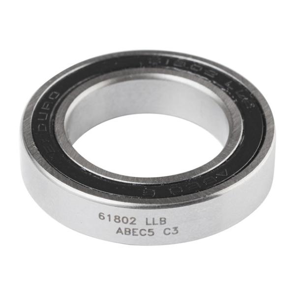 Enduro Bearings Kugellager 61802 LLU/LLB CN ABEC 5 15x24x5, Hub Bearing  Silber, Schwarz 15 mm x 24 mm x 5 mm