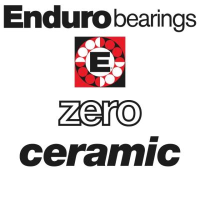 Enduro Bearings Kugellager C&Oslash; 6001 VV ZER&Oslash; Ceramic 12x28x8 Hub Bearing  Schwarz, Rot 12 mm x 28 mm x 8 mm Produktbild 1