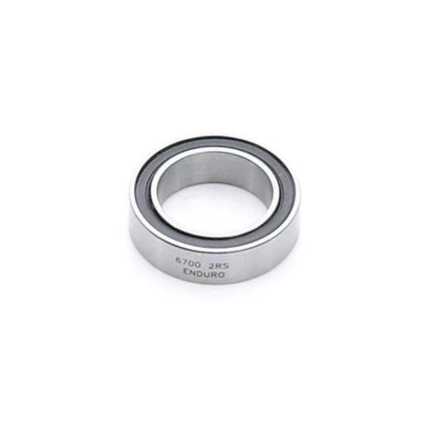 Enduro Bearings Kugellager 6700 2RS ABEC 3 10x15x4 Hub Bearing  Silber, Schwarz 10 mm x 15 mm x 4 mm