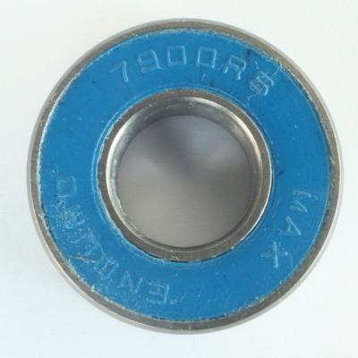 Enduro Bearings Kugellager 7900 2RS MAX ABEC 3 10x22x6 Suspension Bearing (Santa Cruz)  Silber, Blau 10 mm x 22 mm x 6 mm Produktbild 1