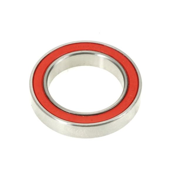 Enduro Bearings Kugellager CH 6805 LLB Ceramic Hybrid 25x37x7 Bottom Bracket Bearing (Shimano)  Silber, Rot 25 mm x 37 mm x 7 mm