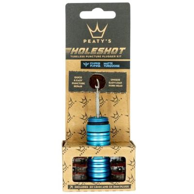 Peaty's Holeshot TL Puncture Plugger turquoise  Turquoise Produktbild 1