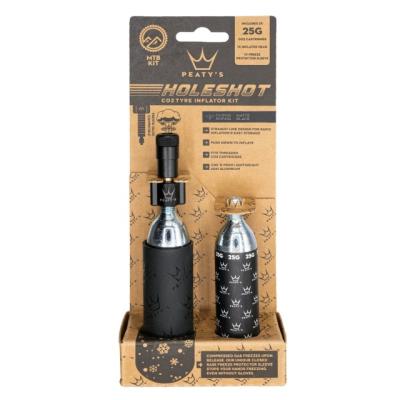 Peaty's Holeshot CO2 Tyre Inflator MTB incl. 25g CO2 schwarz  Black Produktbild 1